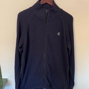 G-Star Raw  XL Navy Zip Up Logo Sweatshirt